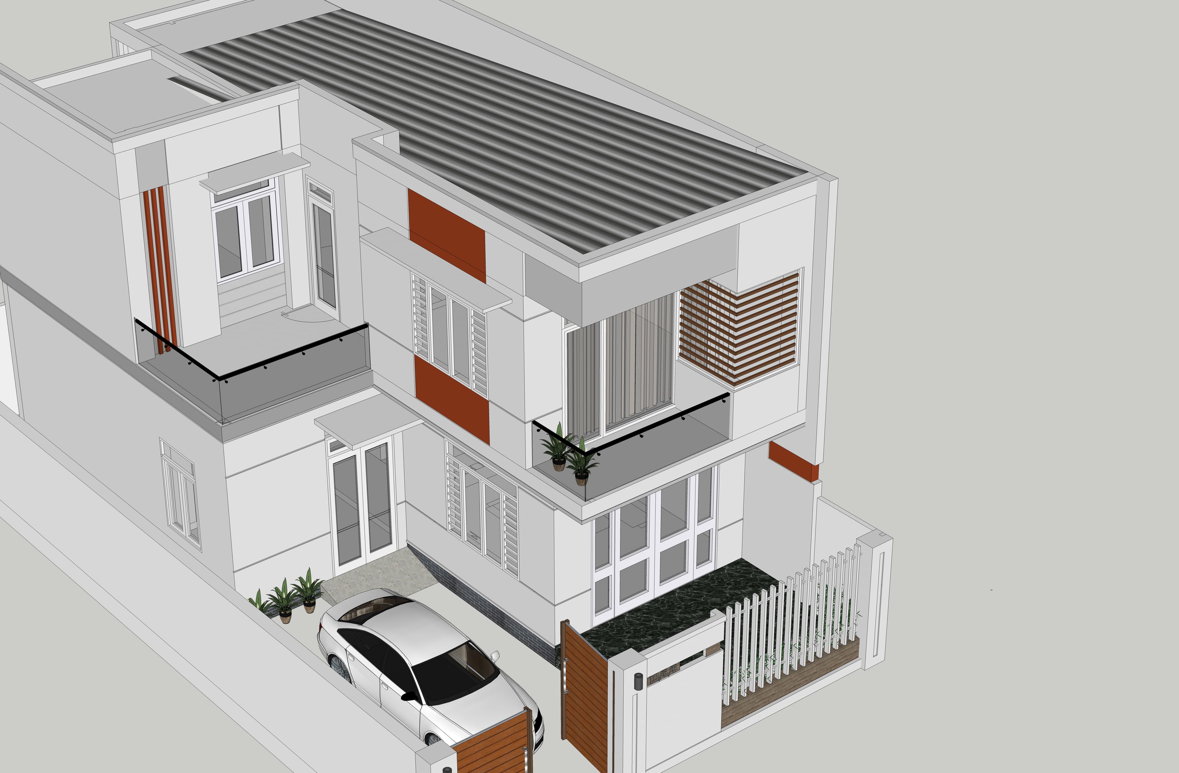 Nhà phố hiện đại - Nhà anh Nguyên